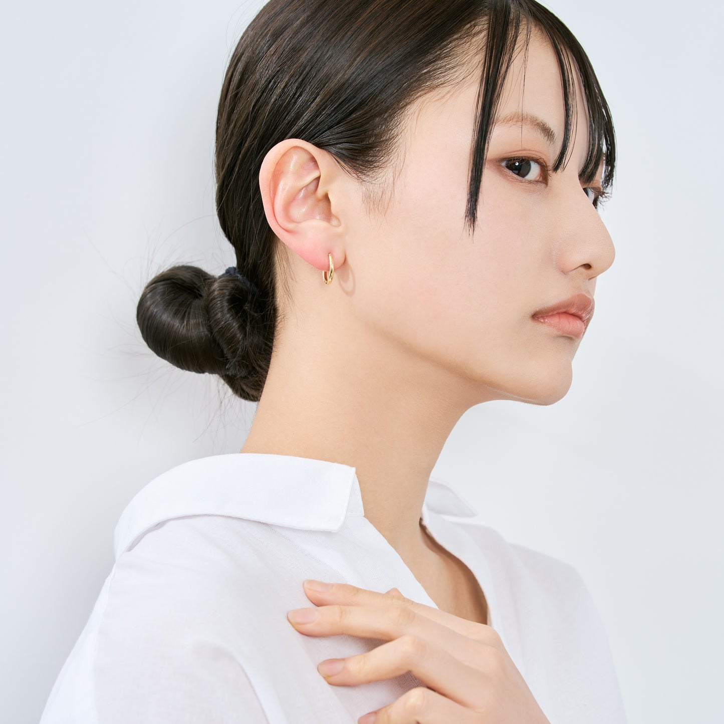 K18 フープピアス(Sサイズ-太)