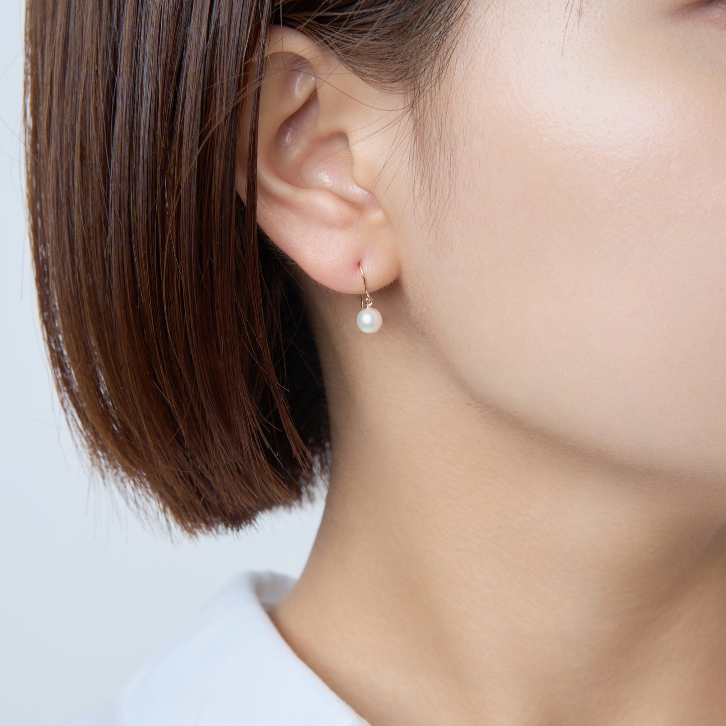 K10 パールフックピアス