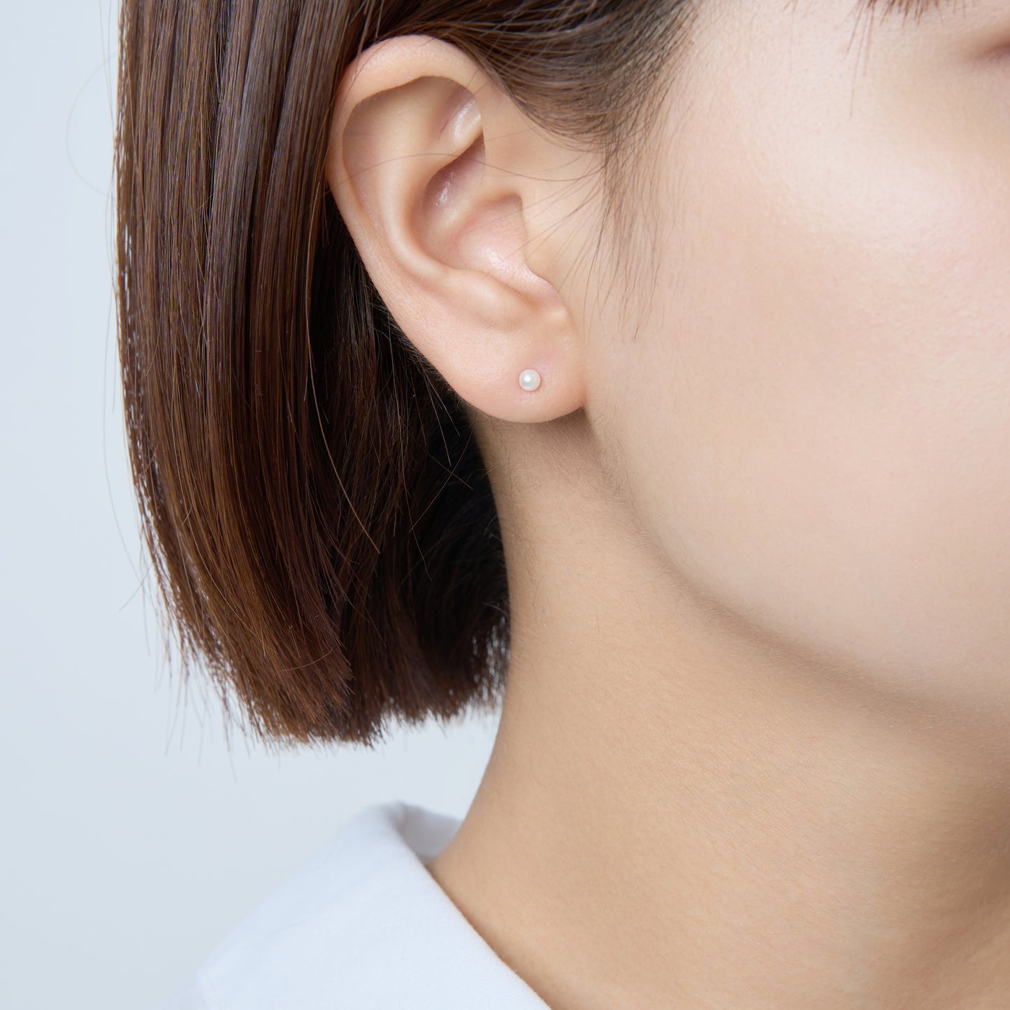 K18 アコヤパールピアス(3㎜)