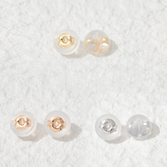 【ピアスキャッチ】K10 スタンダード 1ペア(YG/WG/PG)