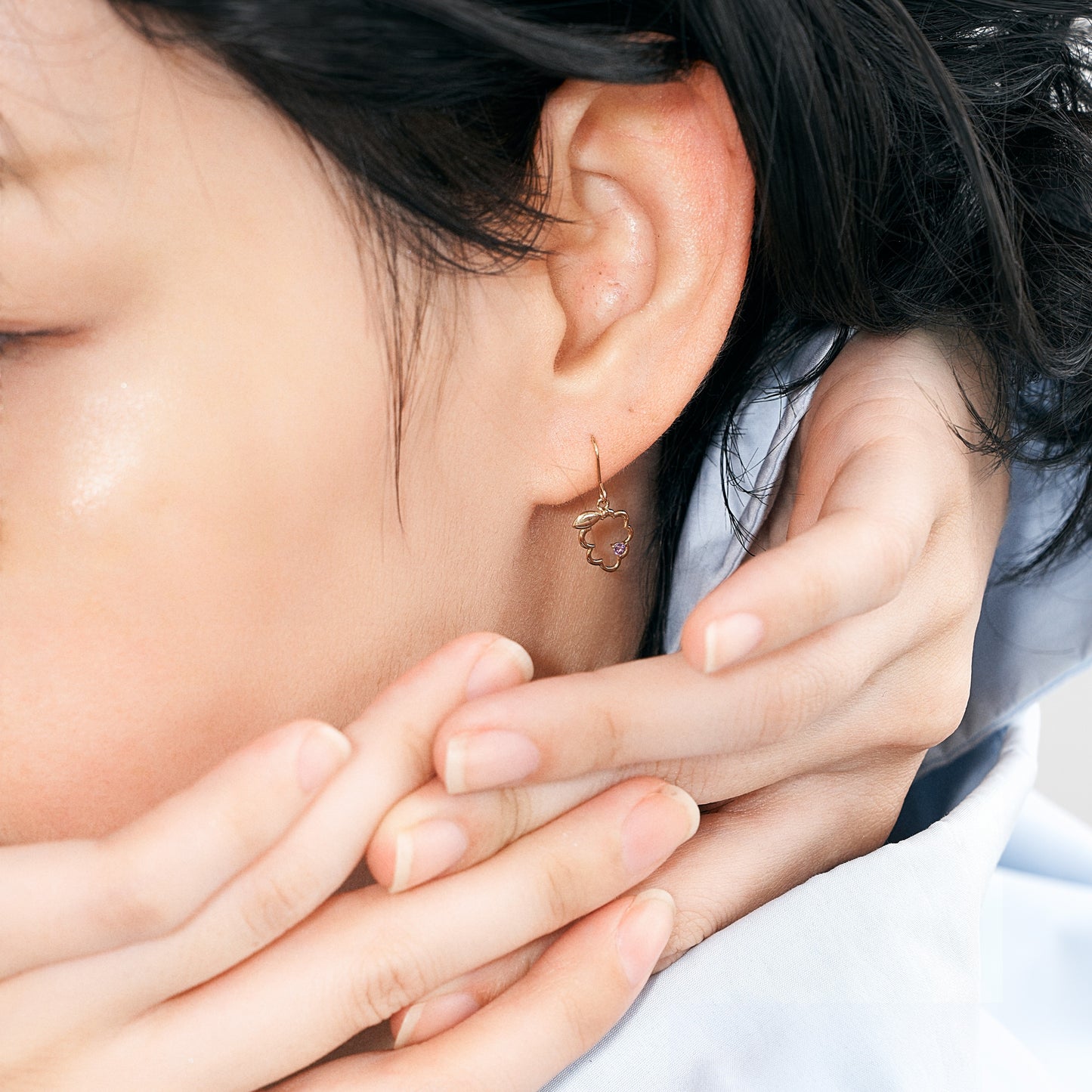 K10 ブドウモチーフ フックピアス