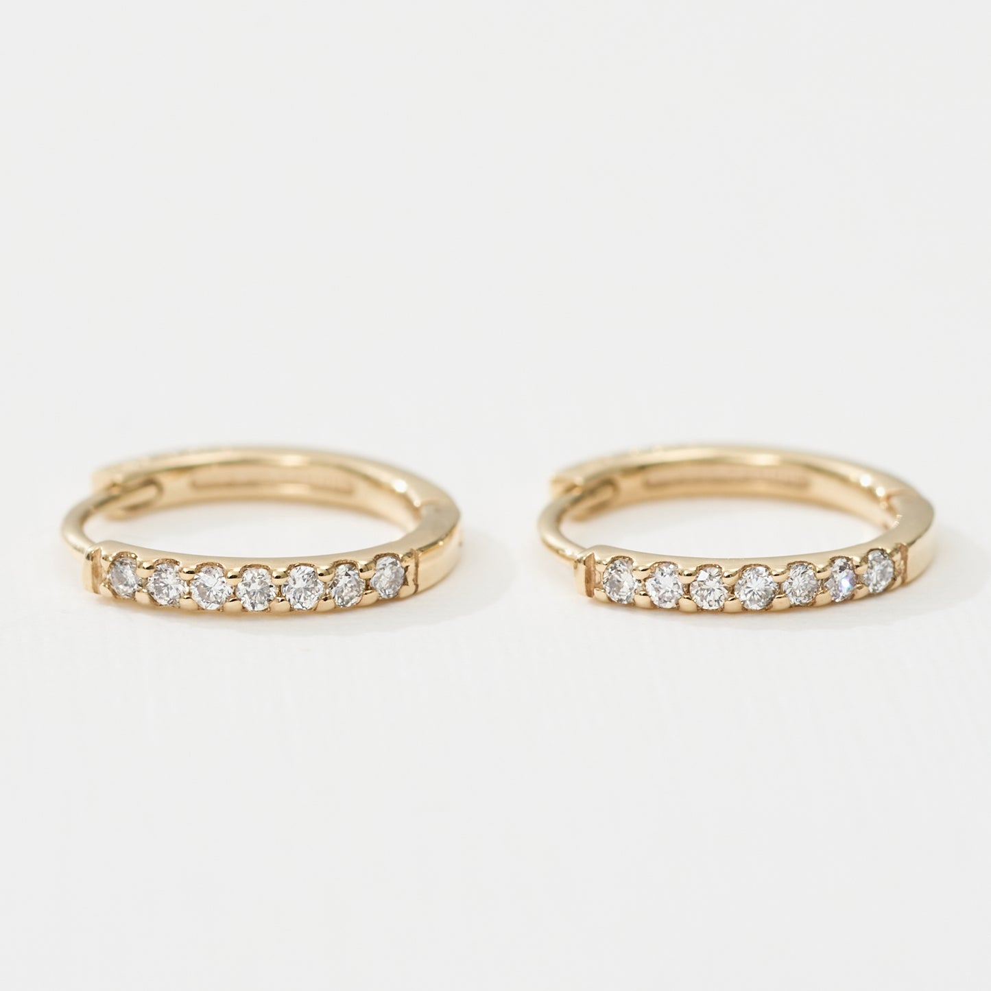 K10 ダイヤモンド 計0.08ct フープピアス
