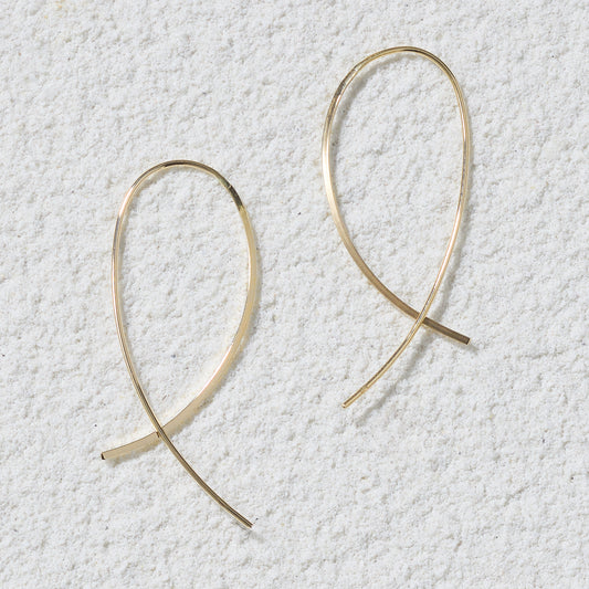 K10 フープ マーキス ピアス(フラット:側面)