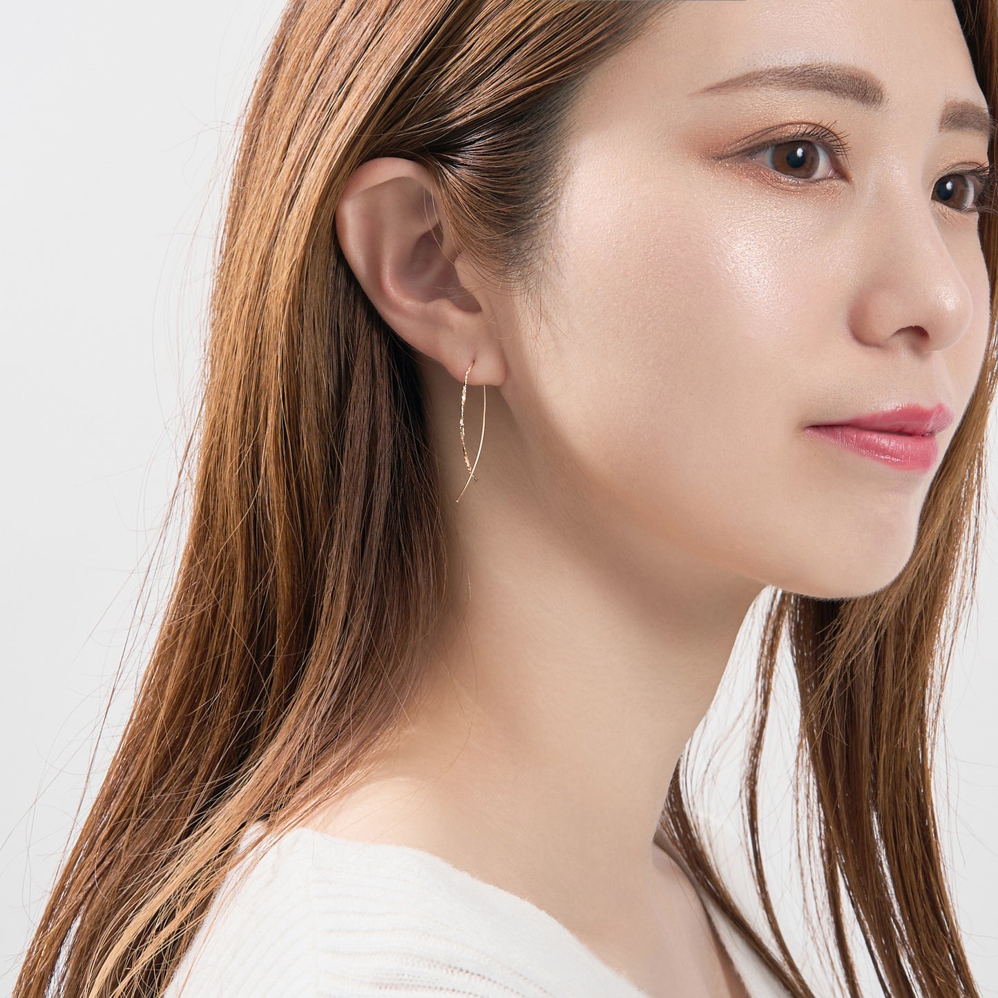 K10 フープ マーキス ピアス(ひねり)