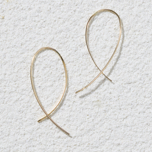 K10 フープ マーキス ピアス(フラット:正面)