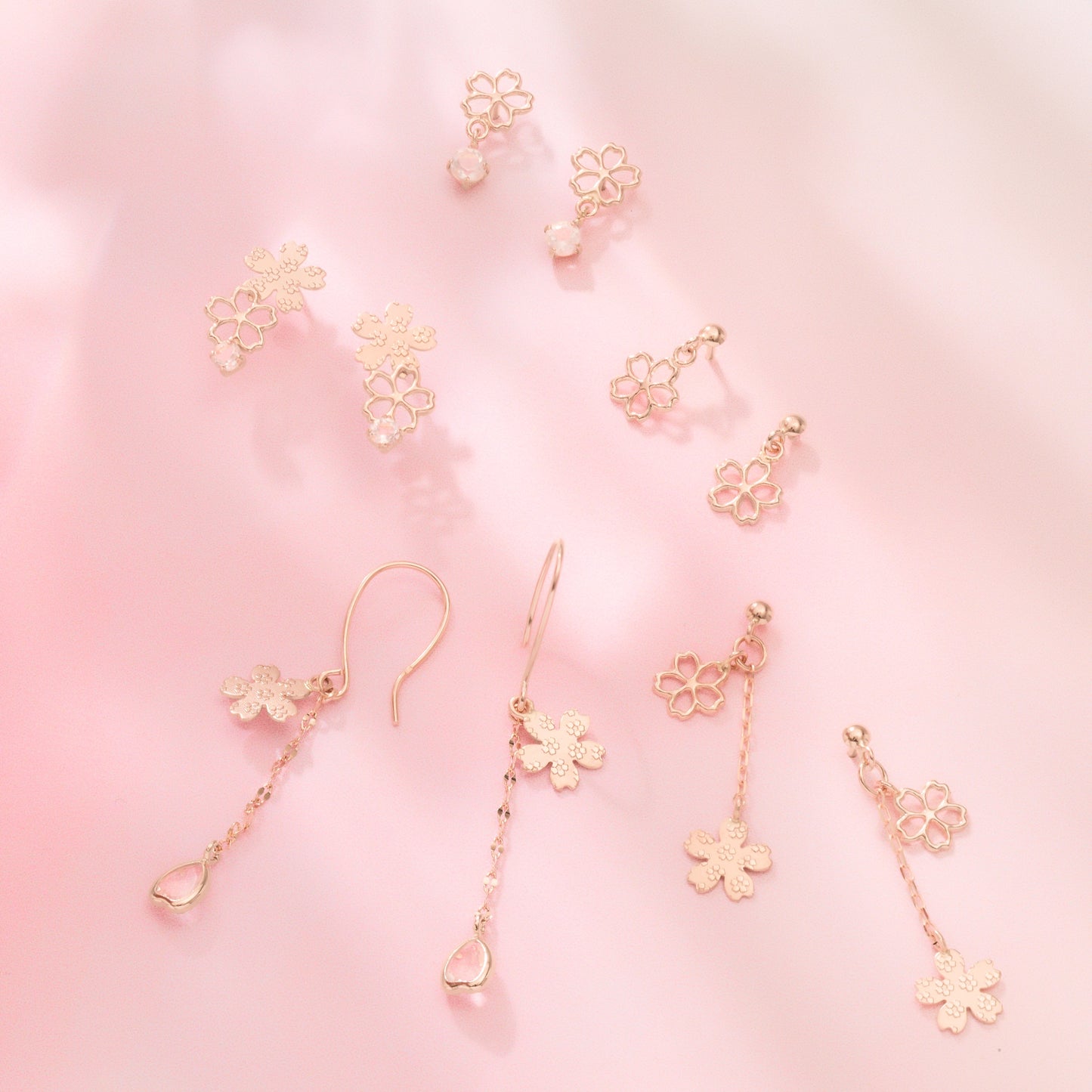 K10 サクラ スタッドピアス(01)