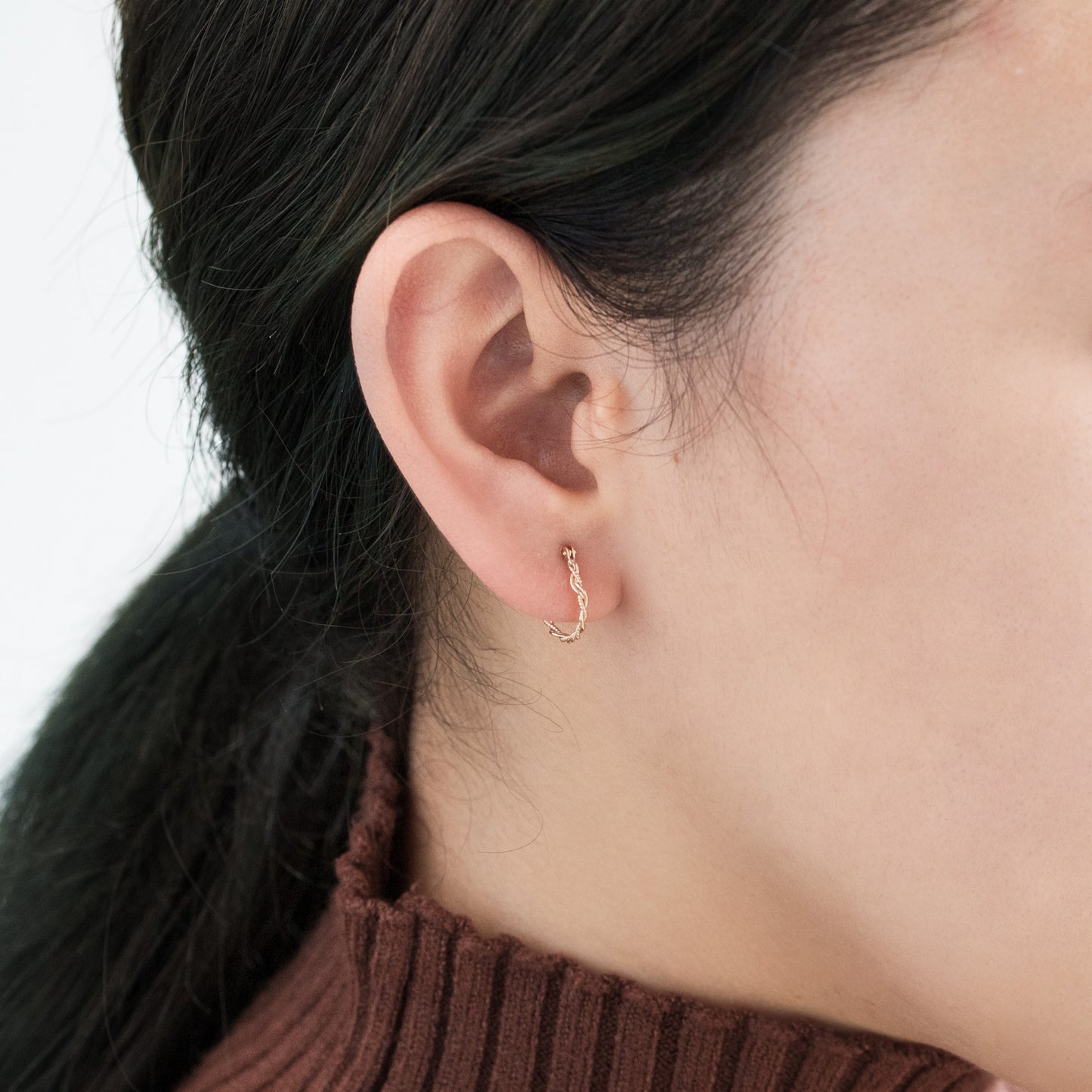 K10 ロープデザインフープピアス(04)