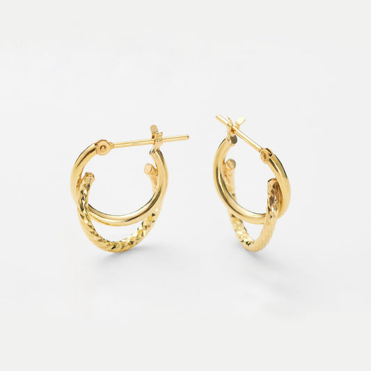 K10 ダブル フープピアス