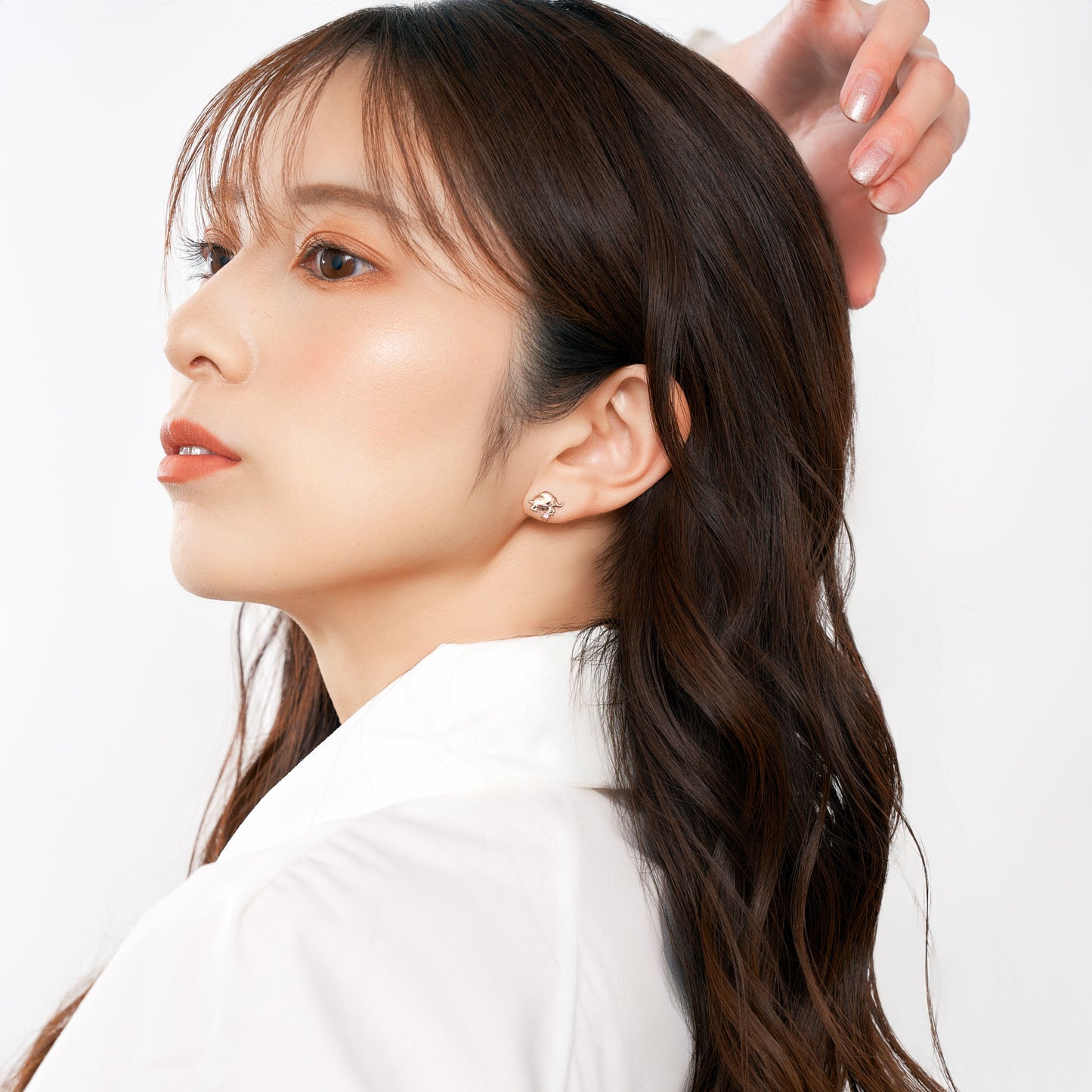 K10PG ゾウ スタッドピアス