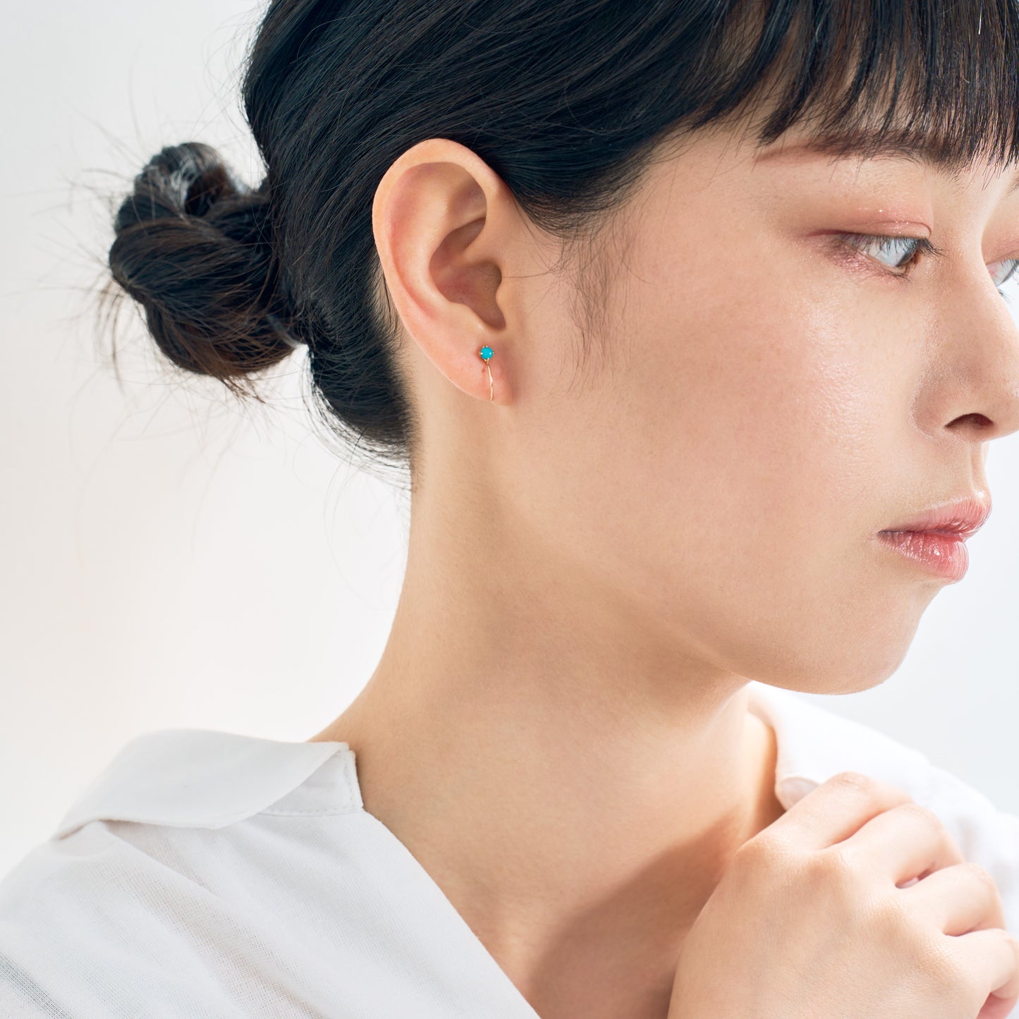 K10 ターコイズ イヤリング