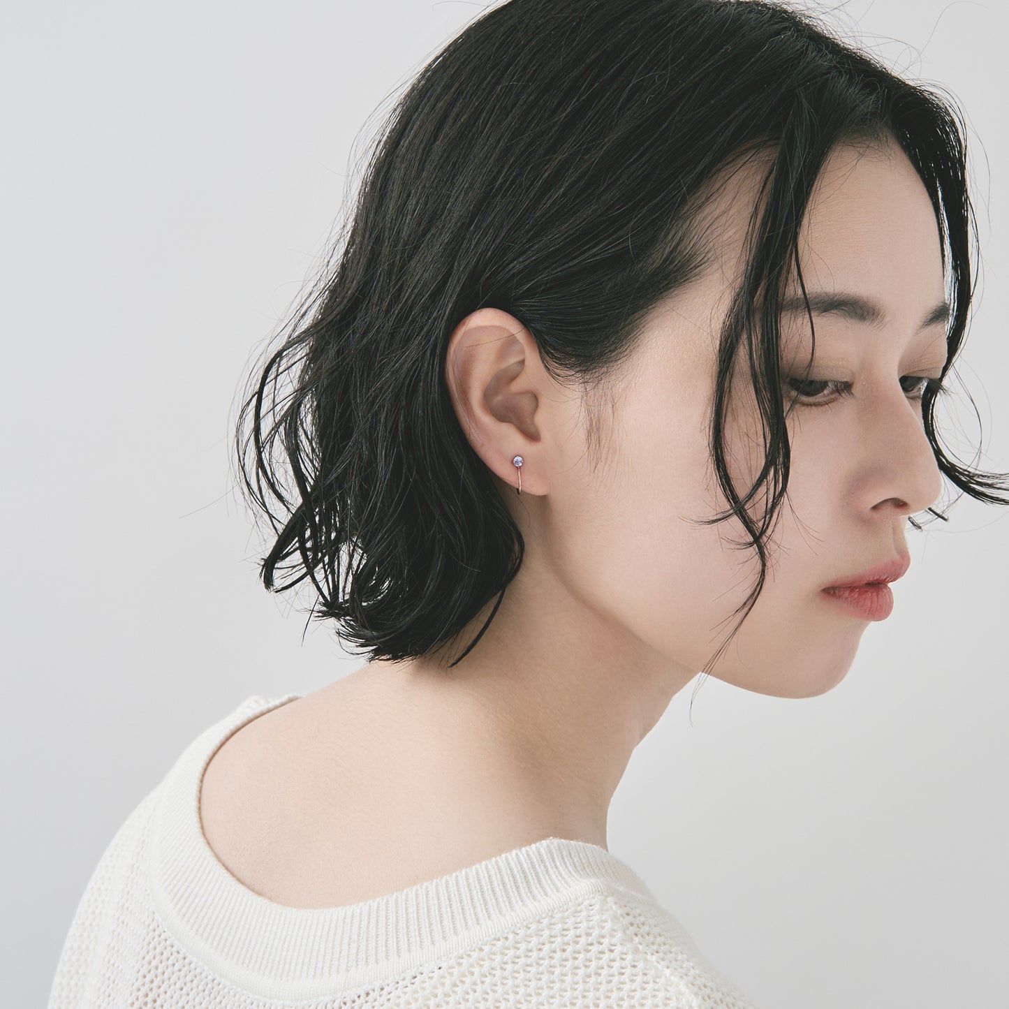 K10 誕生石 イヤリング(12月:タンザナイト)