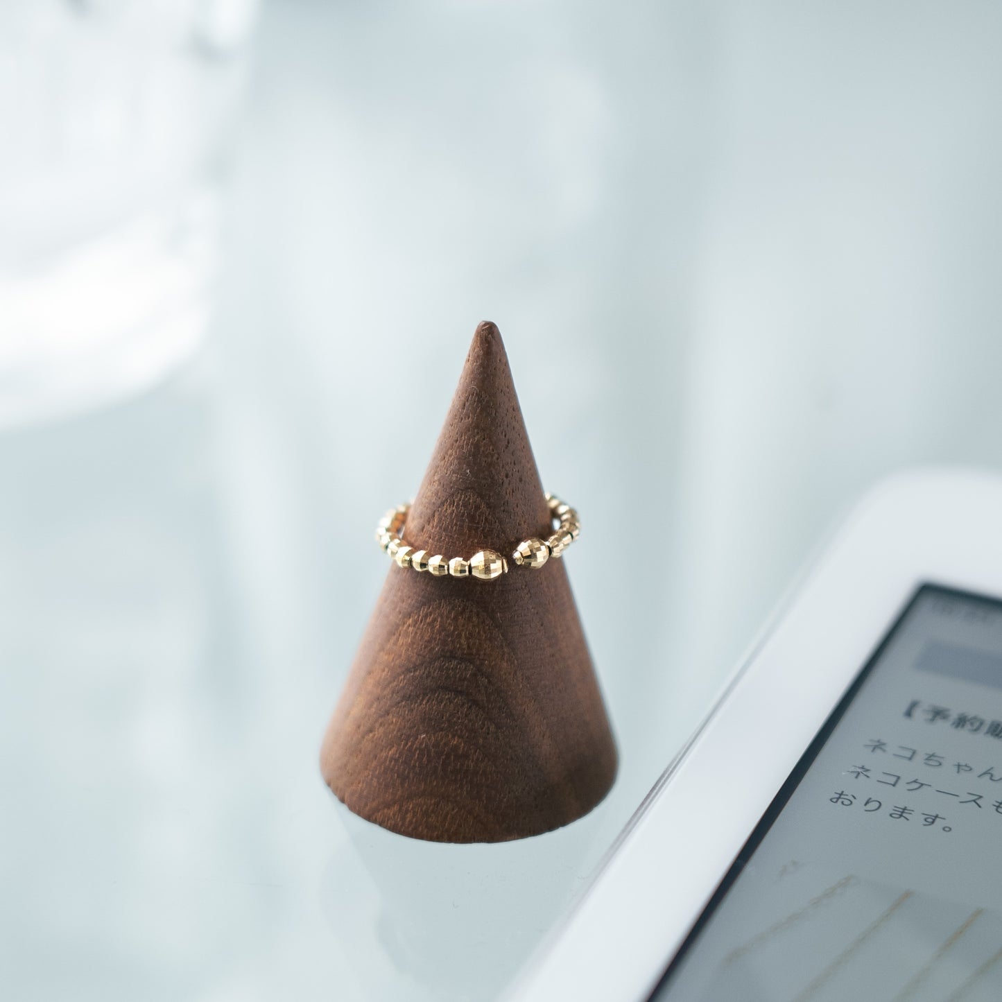 【受注生産】K18 ミラーボール イヤーカフ(1連)