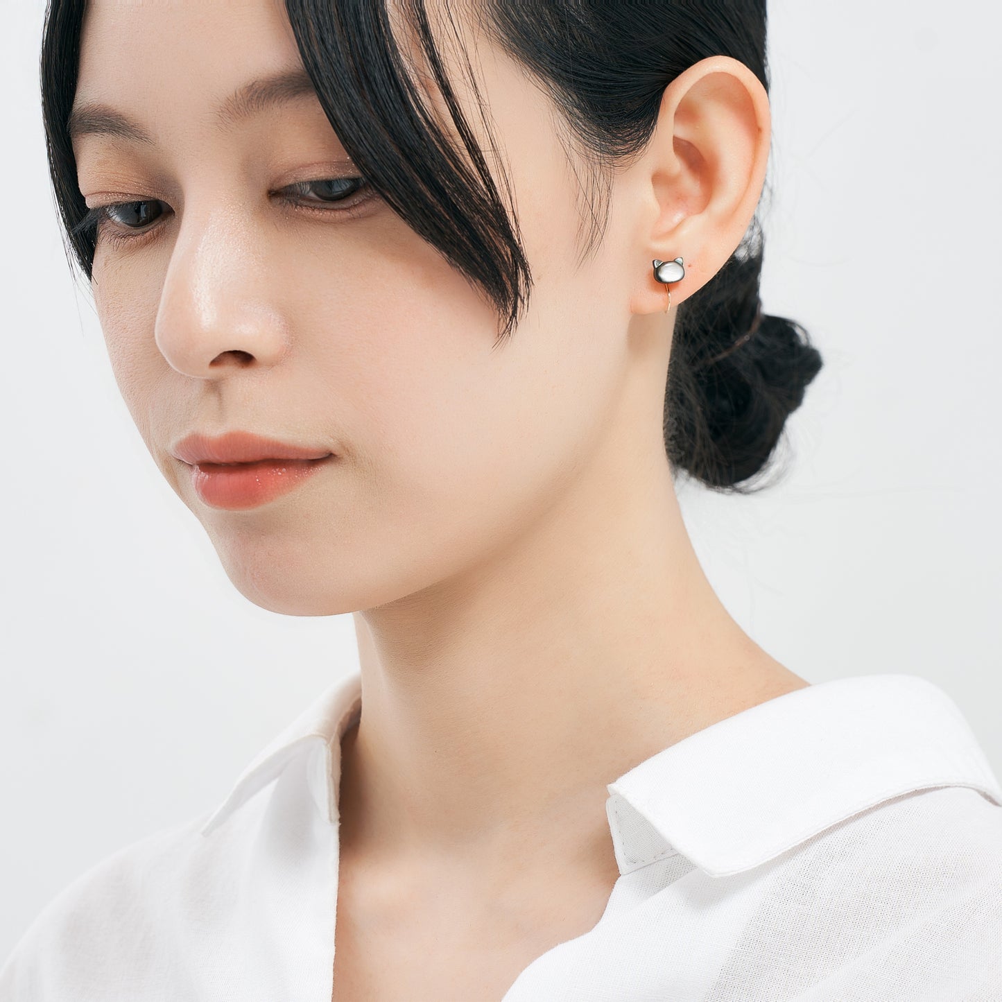 K10 クロネコ イヤリング