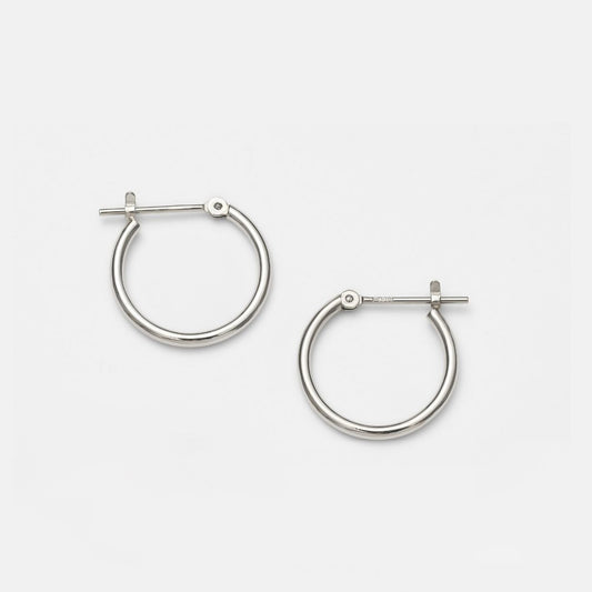 Pt900 シンプル フープピアス