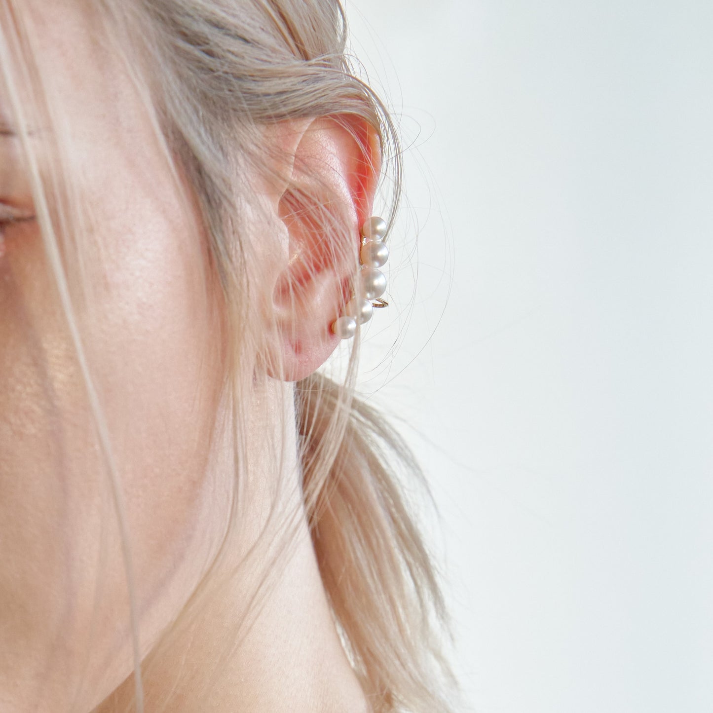 【片耳】K18 アコヤパール イヤリング(02)