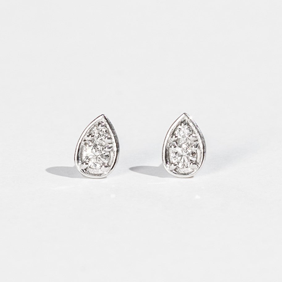 Pt900 ダイヤモンド 0.12ct ドロップ ピアス