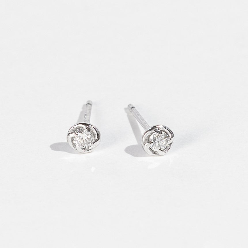 Pt900 ダイヤモンド 0.1ct サークル ピアス