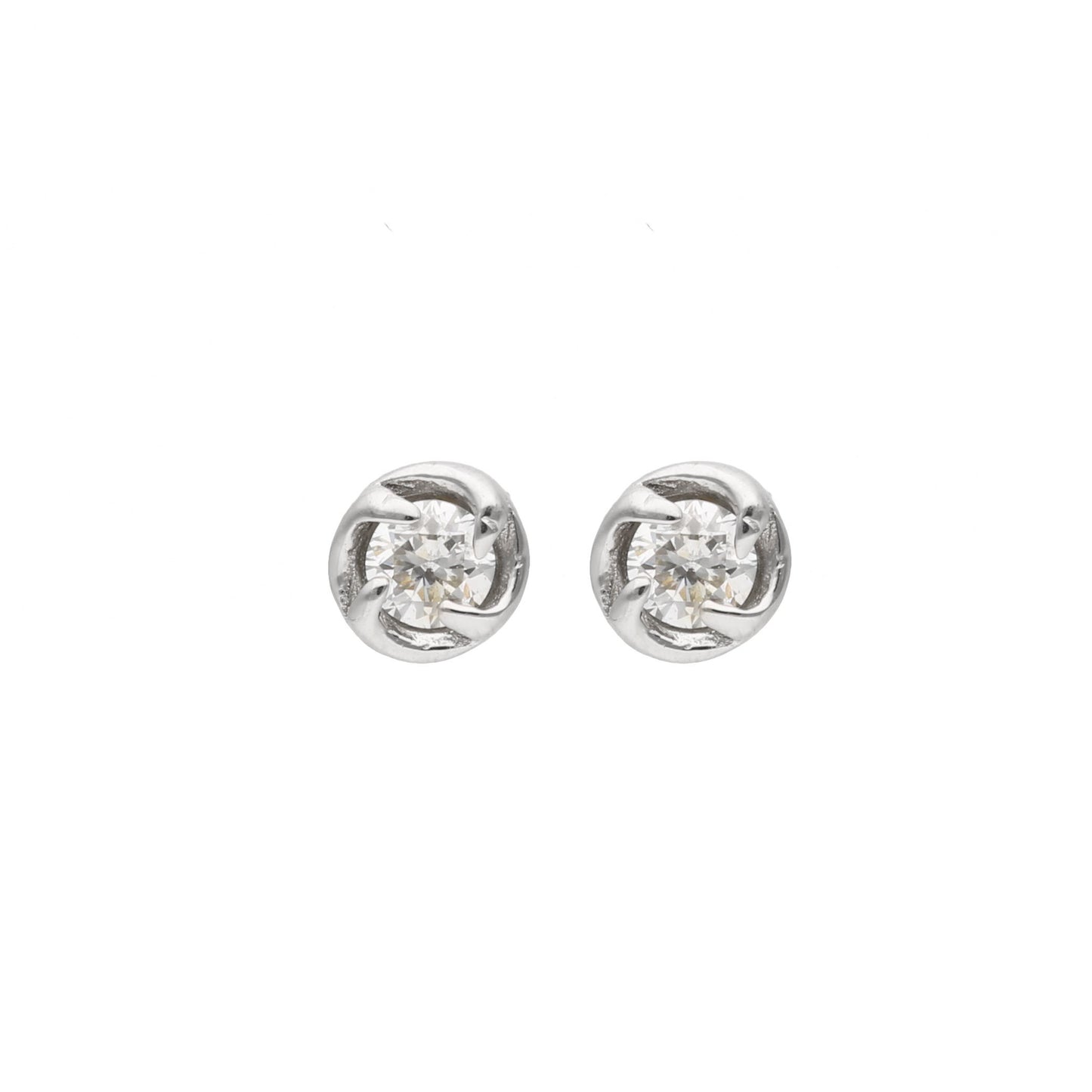 Pt900 ダイヤモンド 0.1ct サークル ピアス