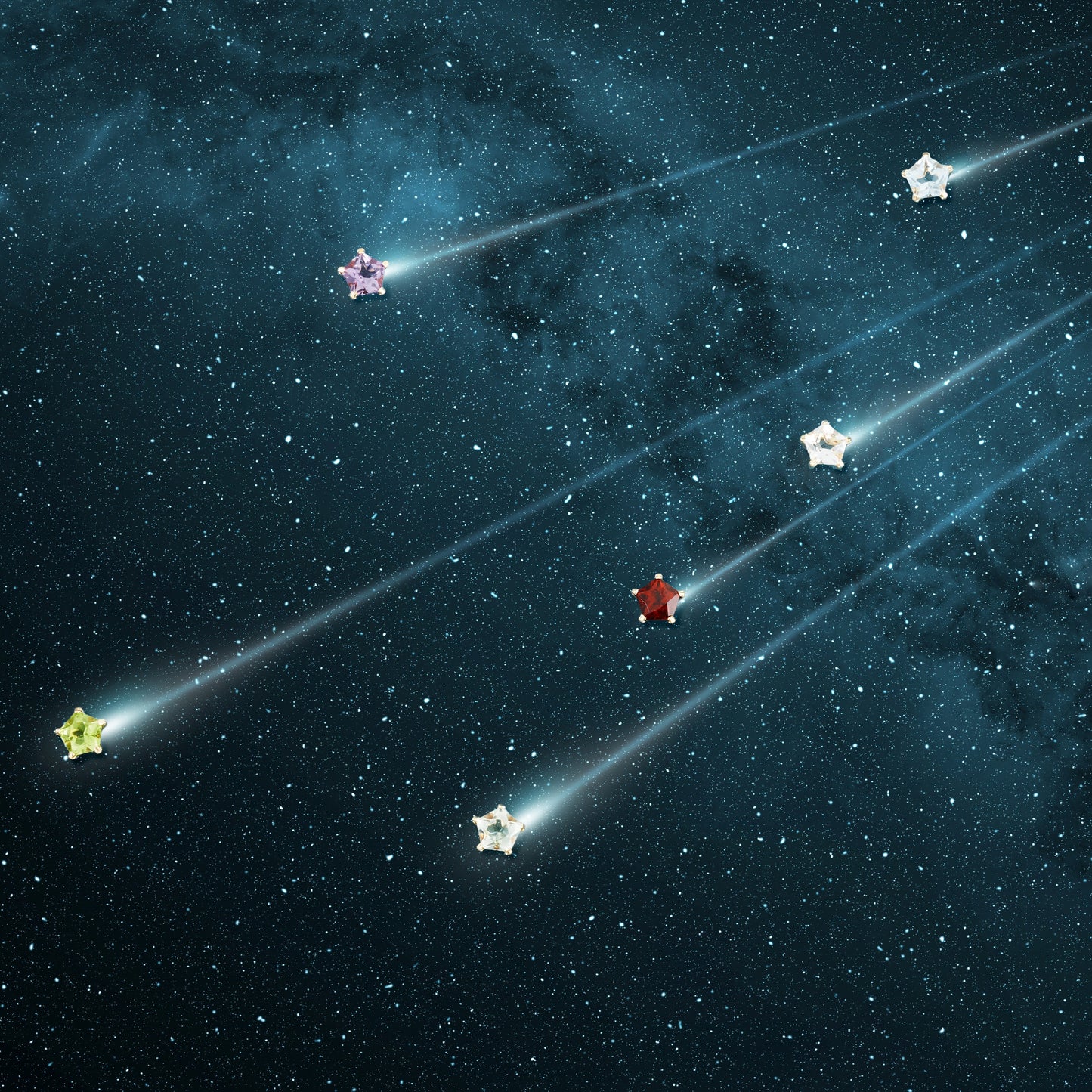 K10 星 スタッドピアス(スカイブルートパーズ)