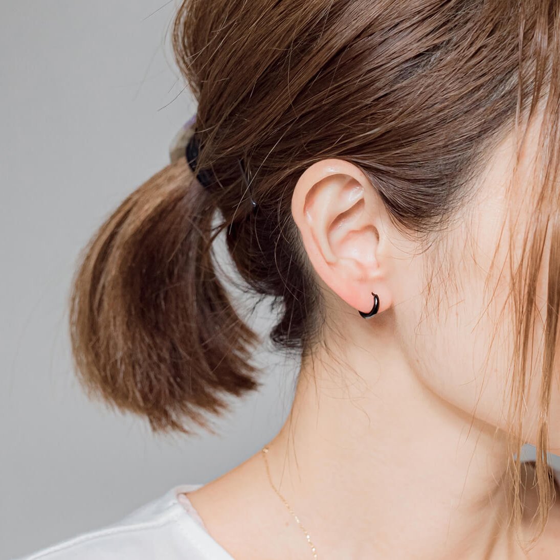 SV925 地金 フープピアス(01-W/Y/B)