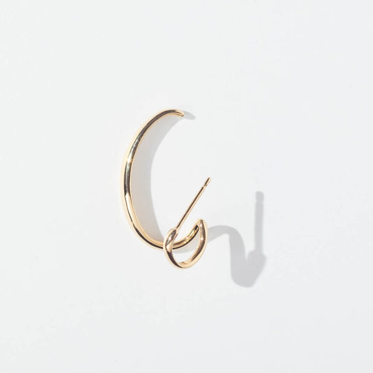 【片耳】SV925 ユニークデザイン ピアス(イエロー)