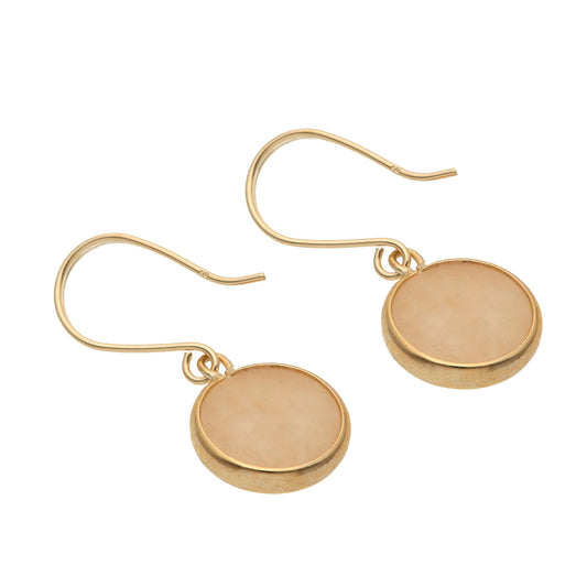 K10 ブラウンアマゾナイト フックピアス