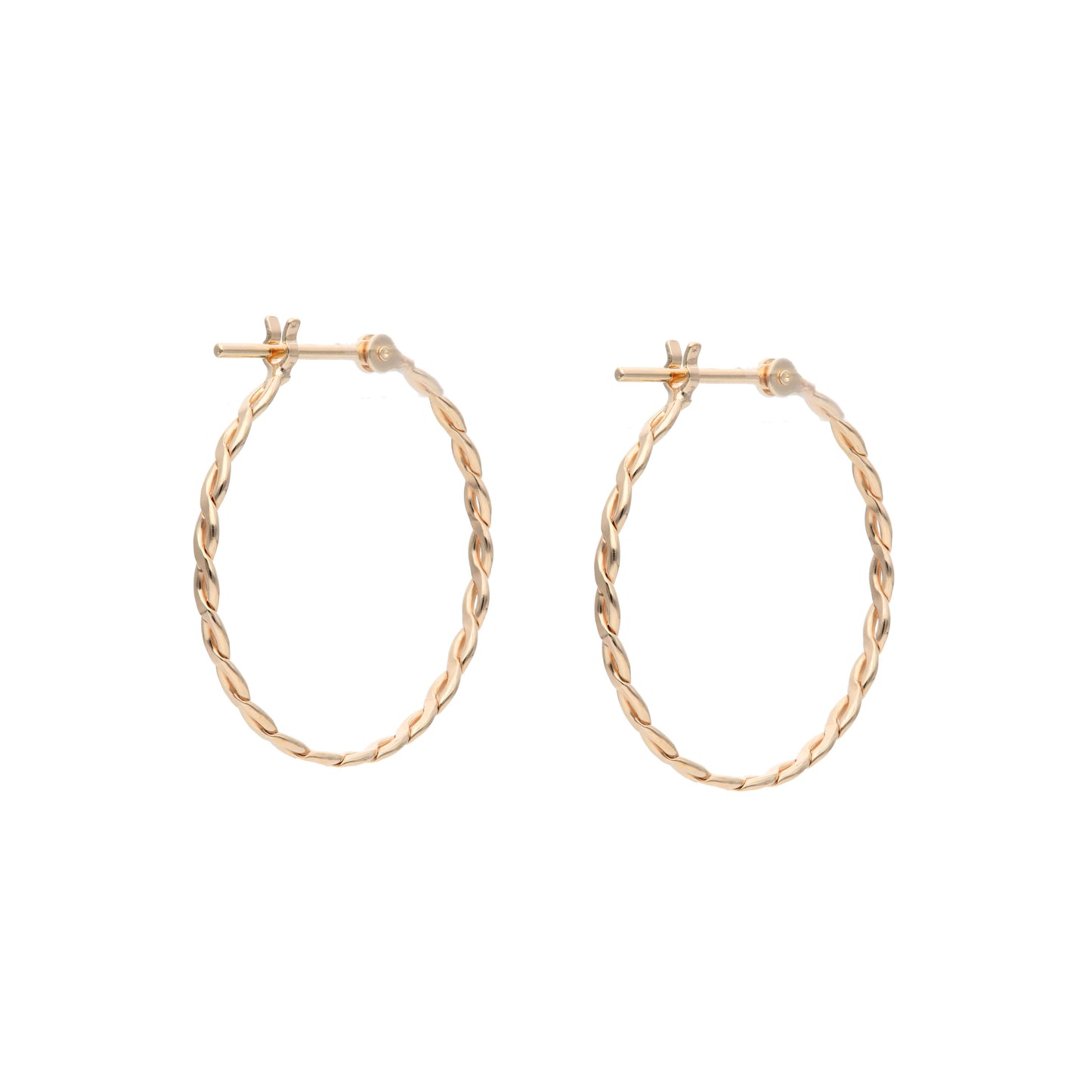 K10 編み込み フープピアス(01)