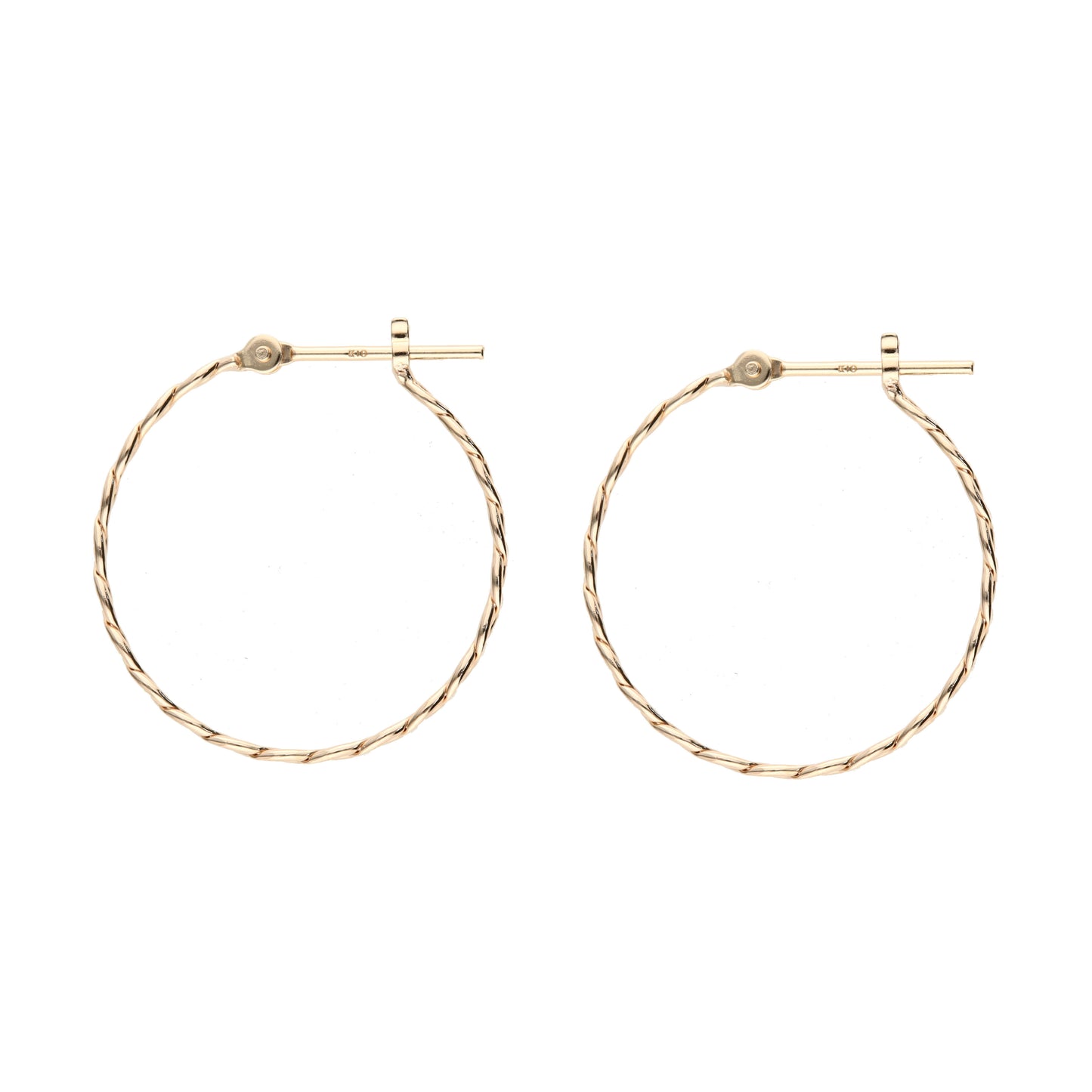 K10 編み込み フープピアス(01)