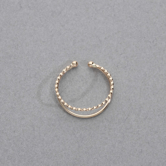 K10 シンプル イヤーカフ(デザイン:B)