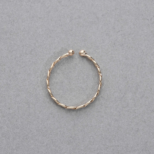 K10 シンプル イヤーカフ(デザイン:C)