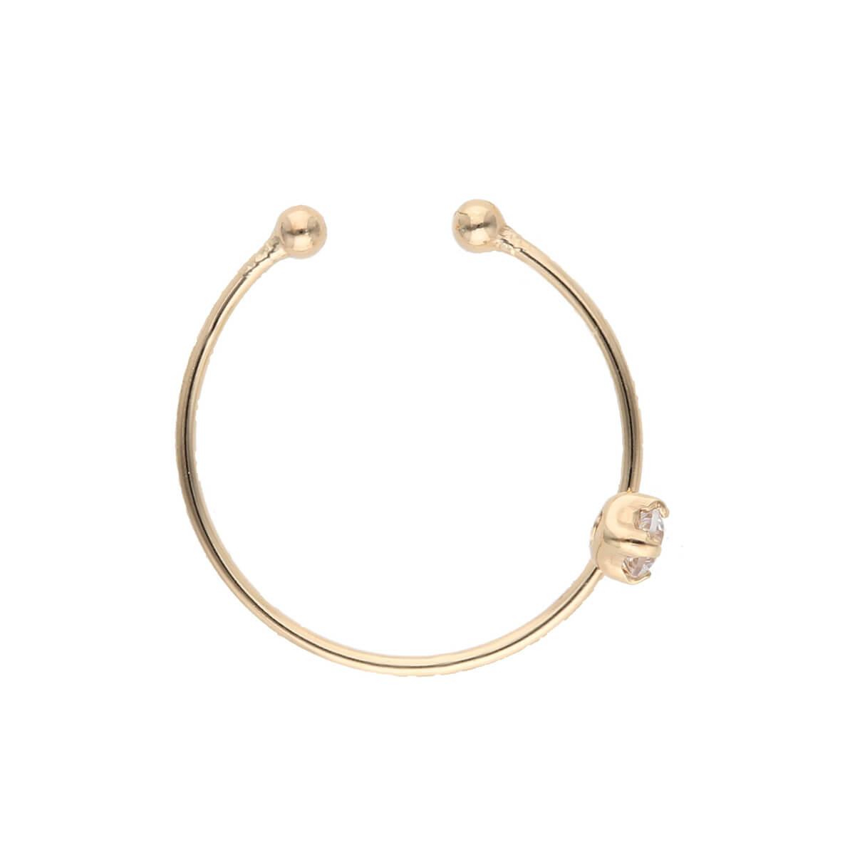 K10 シンプル イヤーカフ(デザイン:D)