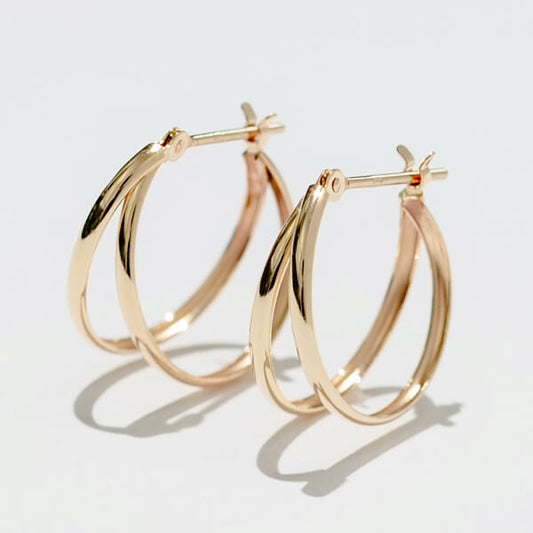 K10 2連 フープピアス(01)