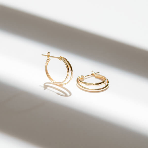 K10 2連 フープピアス(02)