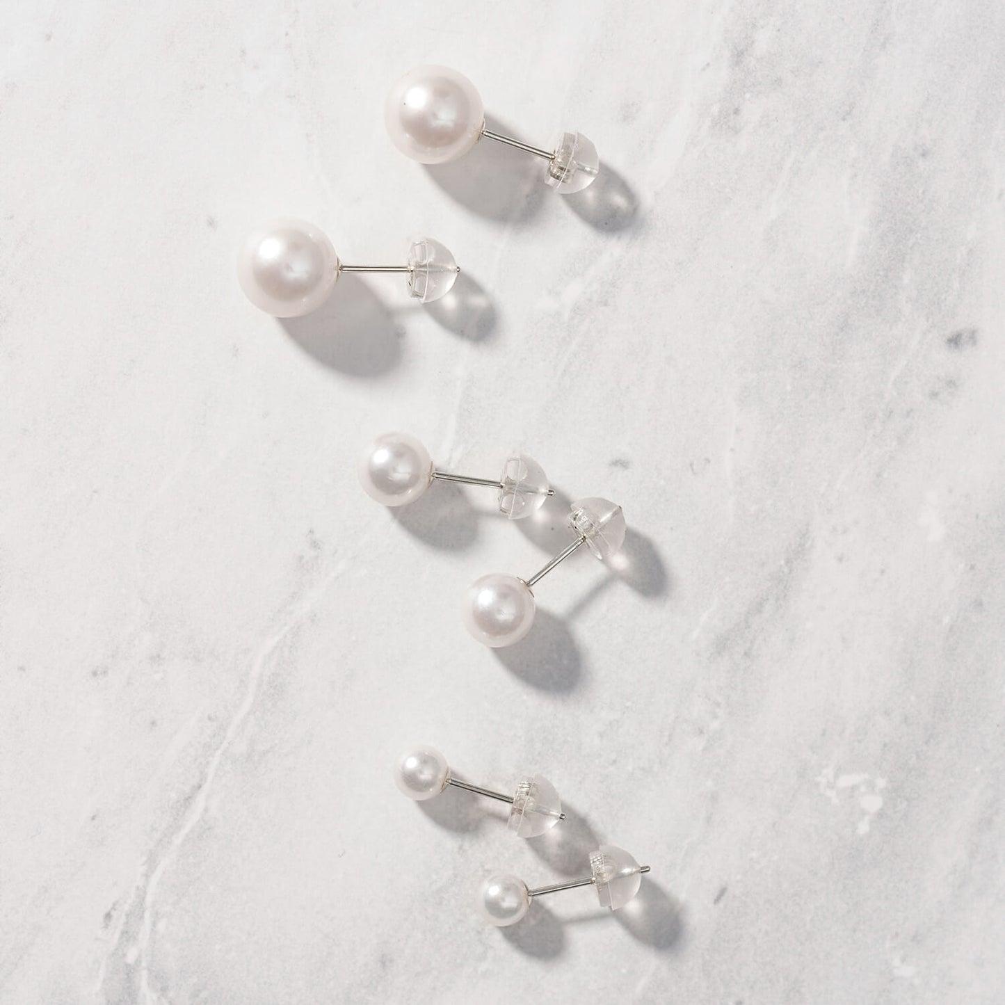 K18 アコヤパール スタッドピアス(6mm)