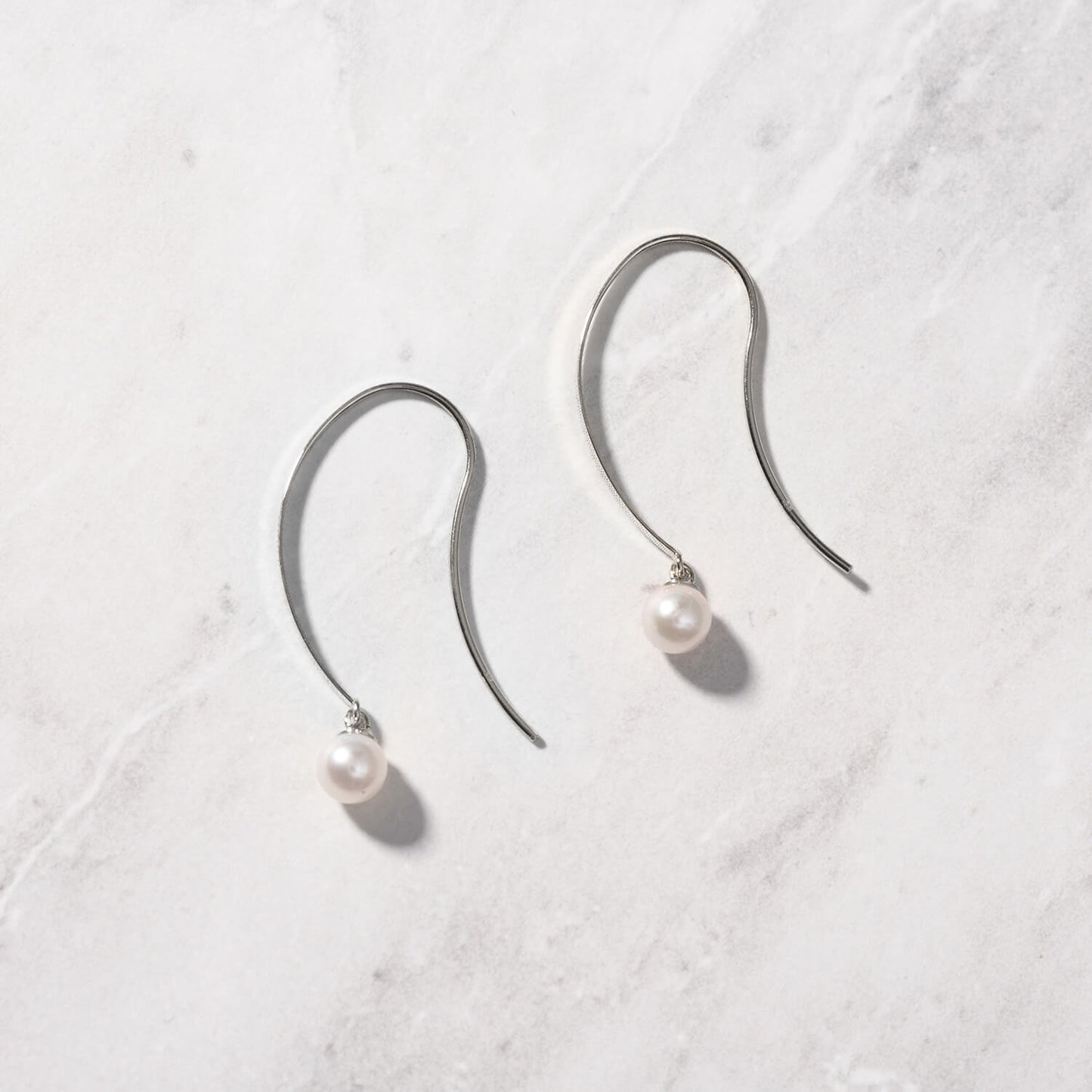 Pt900 アコヤパール フックピアス(4mm)
