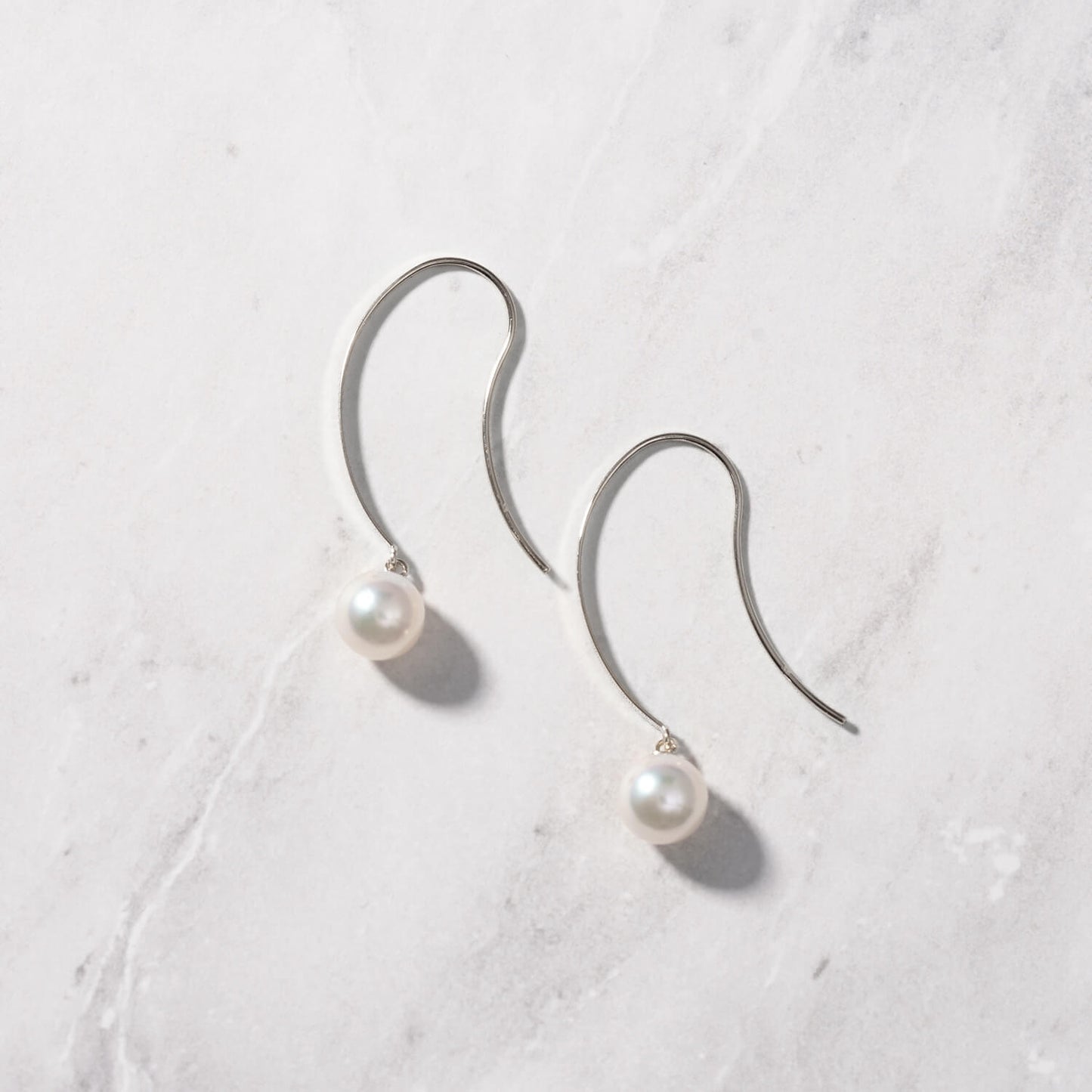 Pt900 アコヤパール フックピアス(6mm)