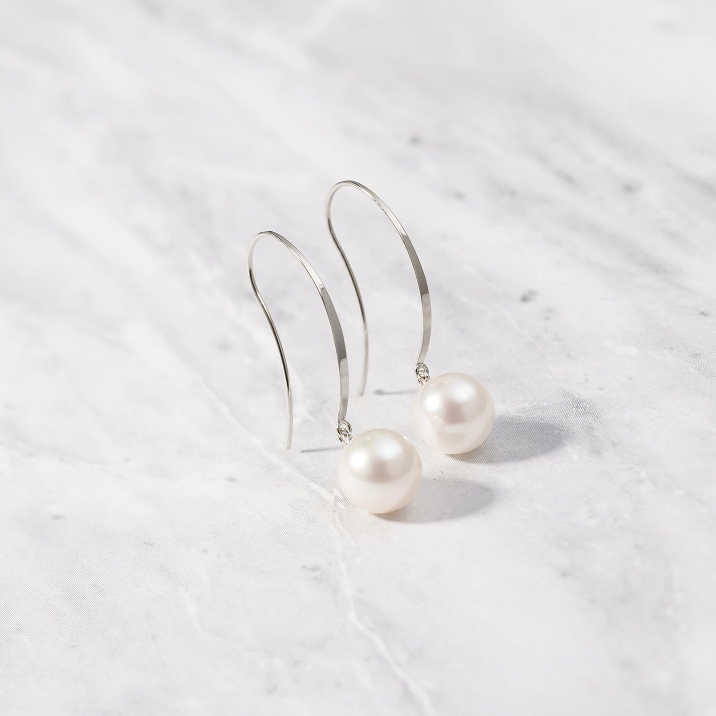 Pt900 アコヤパール フックピアス(8mm)