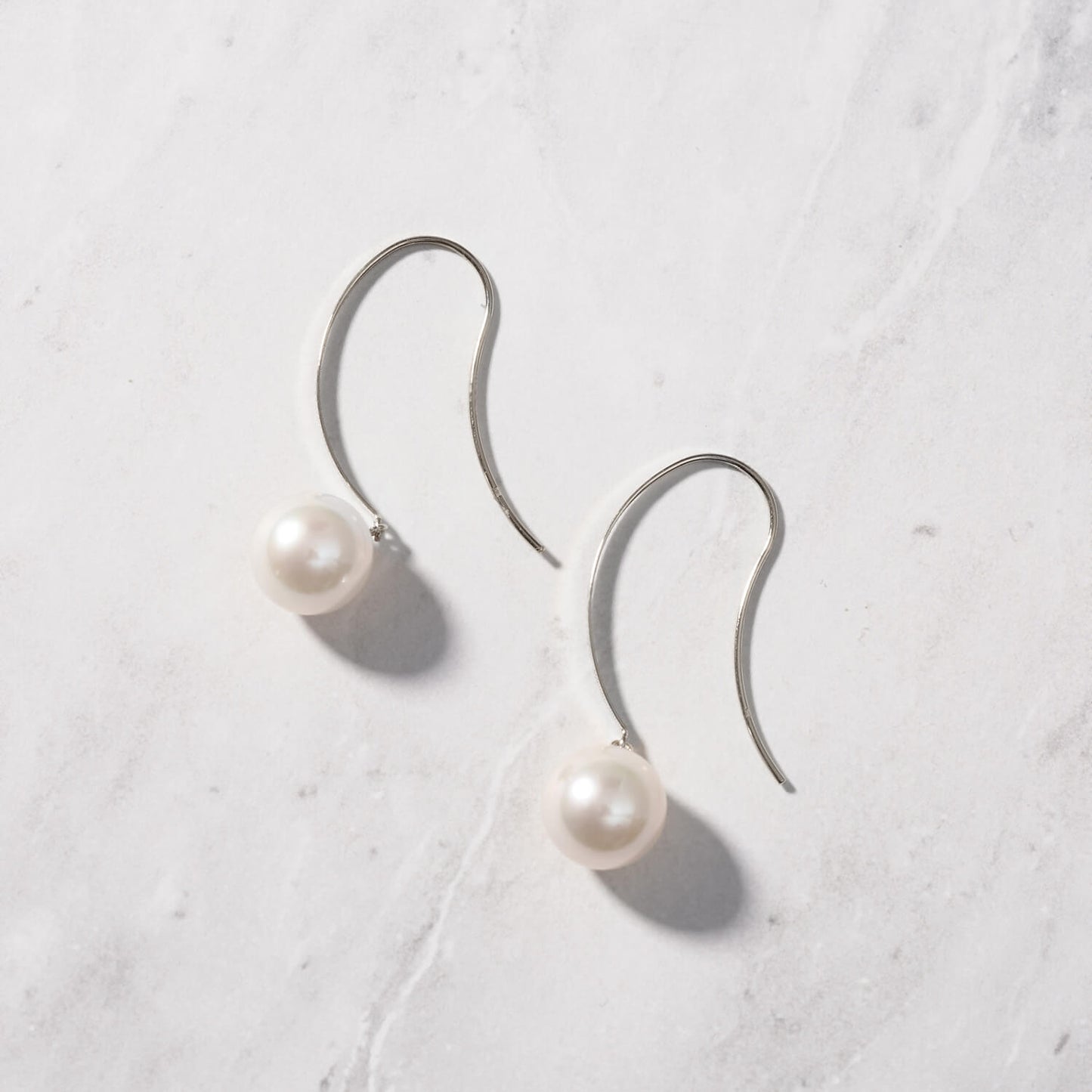 Pt900 アコヤパール フックピアス(8mm)