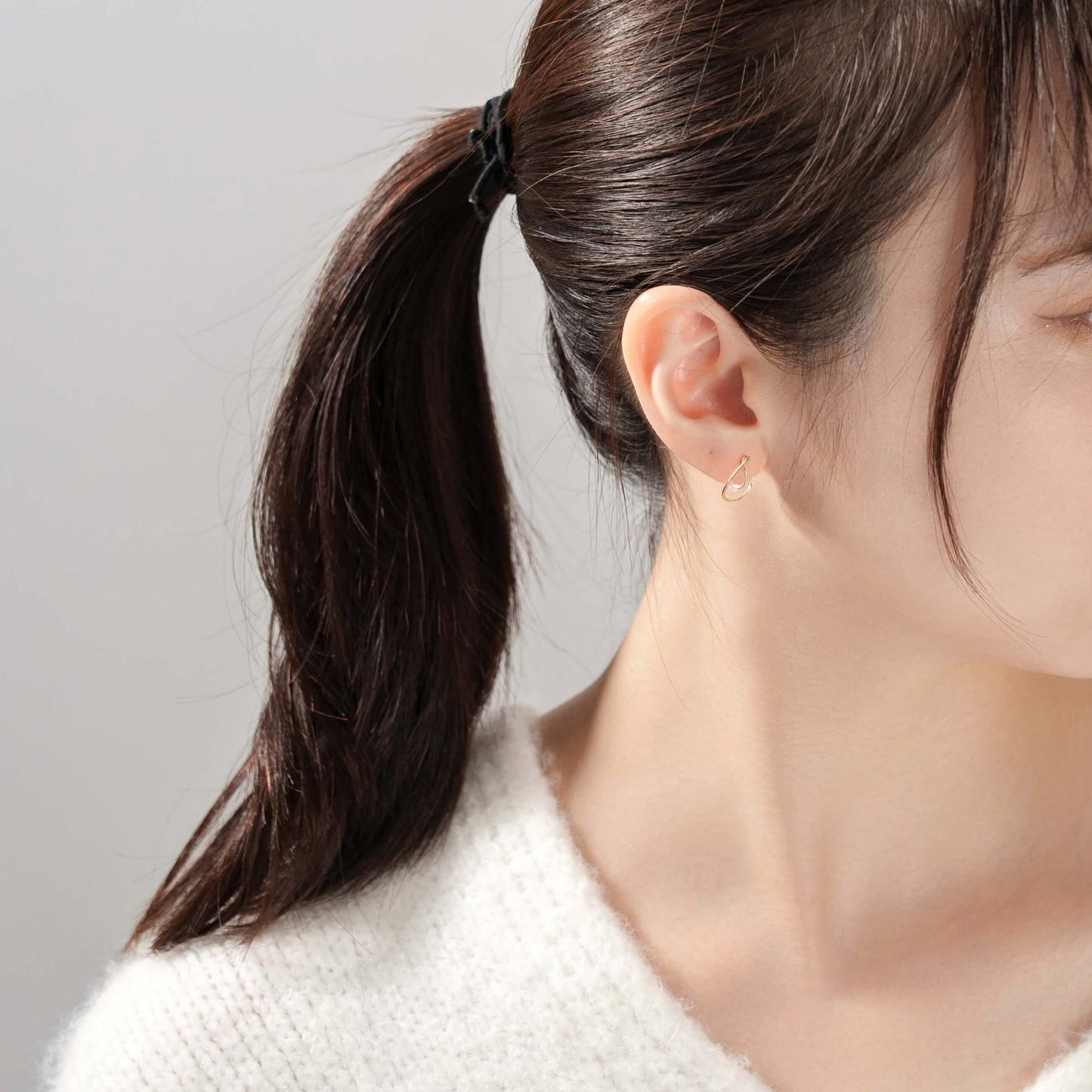 K10 ティアドロップ イヤリング