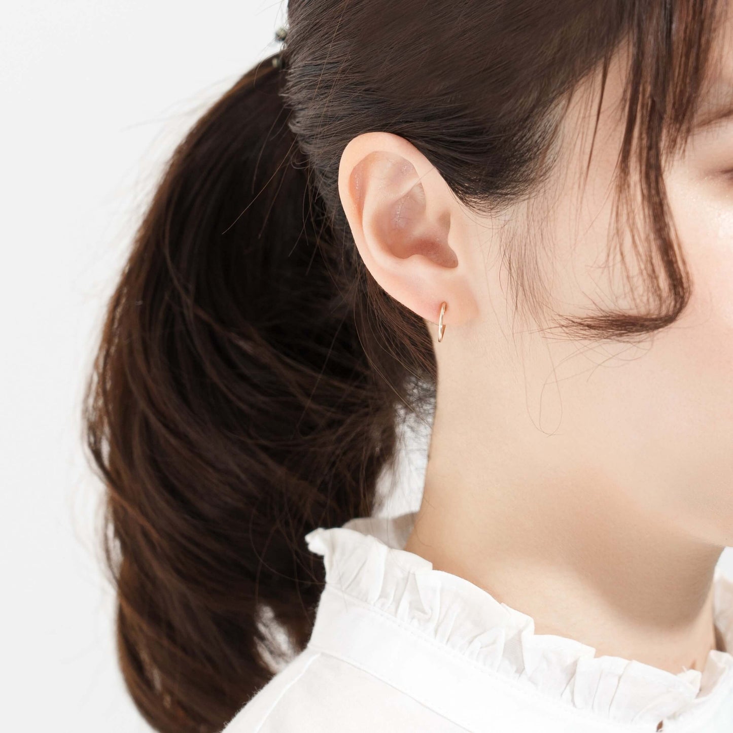 K10 フープイヤリング(ストレート)