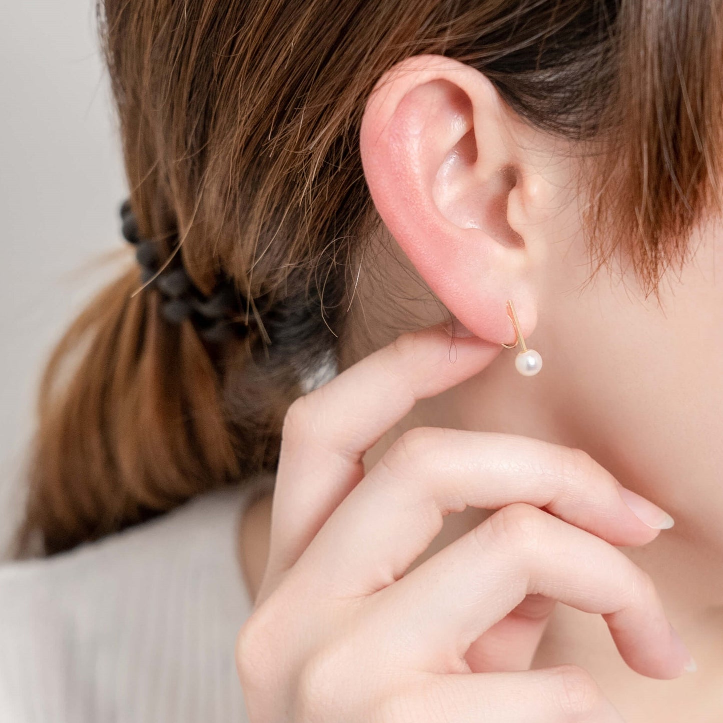 K10 パール イヤリング