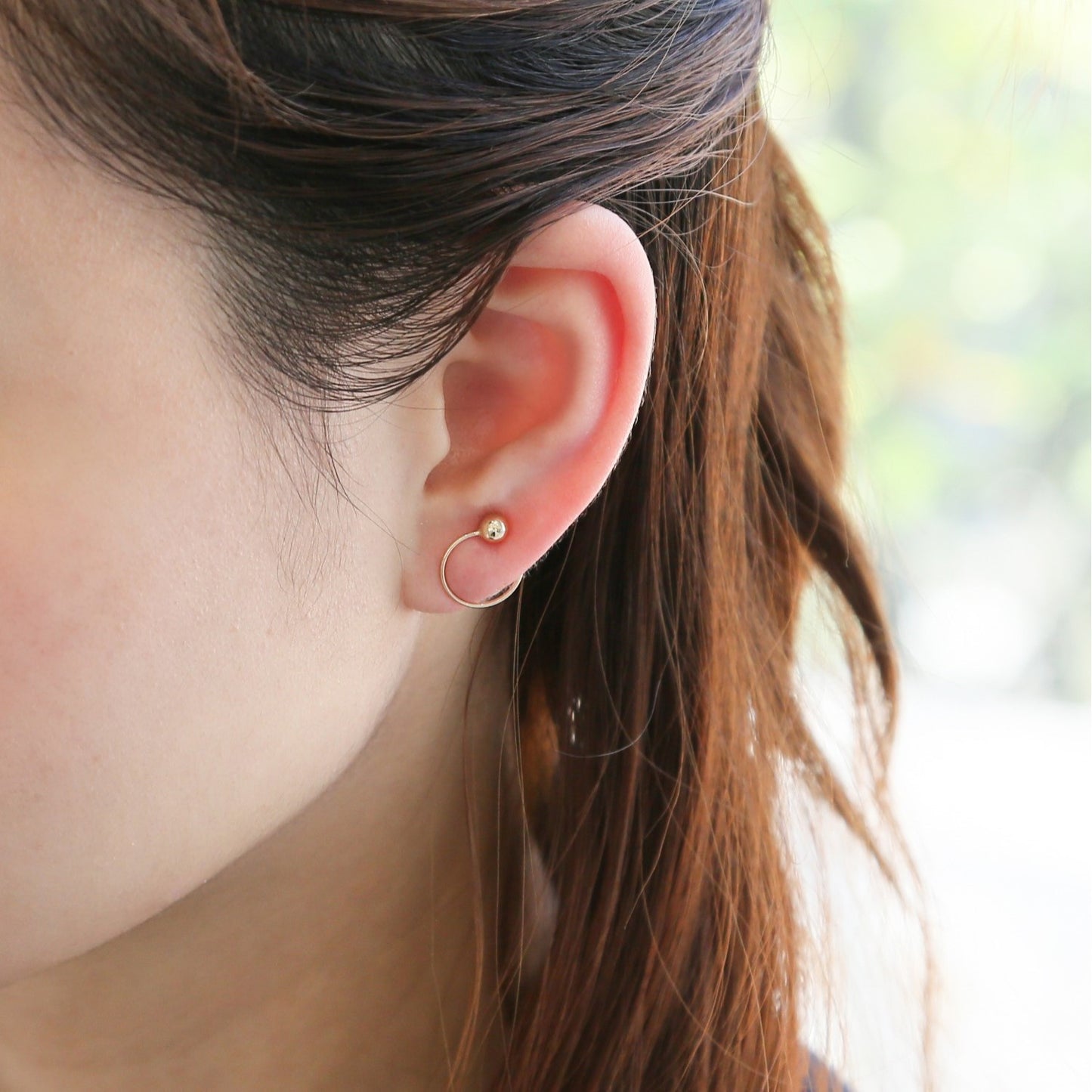 【片耳】K10 パール  イヤークリップ イヤリング