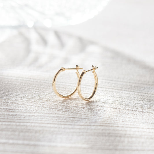 K18 フープピアス(Sサイズ-細)