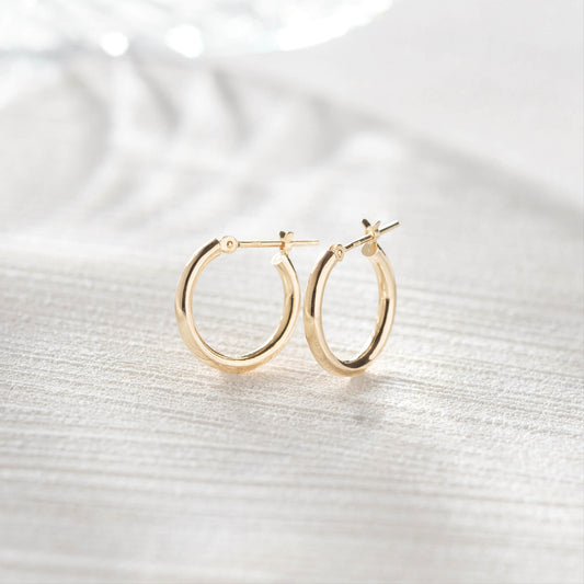 K18 フープピアス(Sサイズ-太)