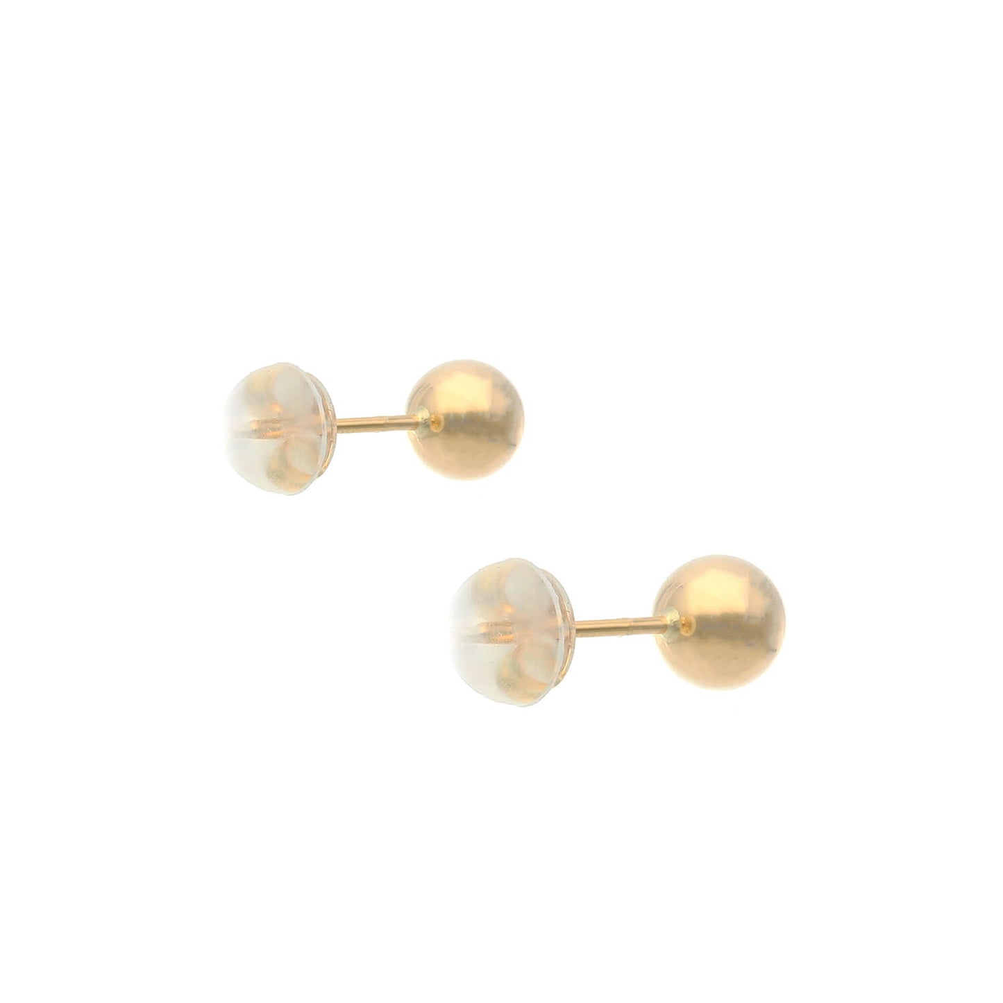 K18 地金 中空 スタッドピアス(ボール:大)