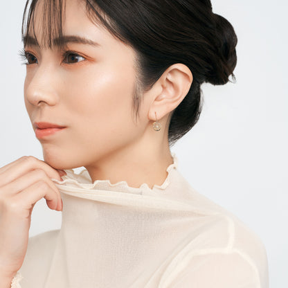 K10 オレンジモチーフ フックピアス