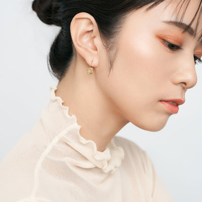 K10 オレンジモチーフ フックピアス