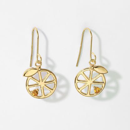 K10 オレンジモチーフ フックピアス