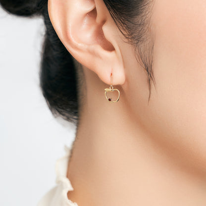 K10 リンゴモチーフ フックピアス