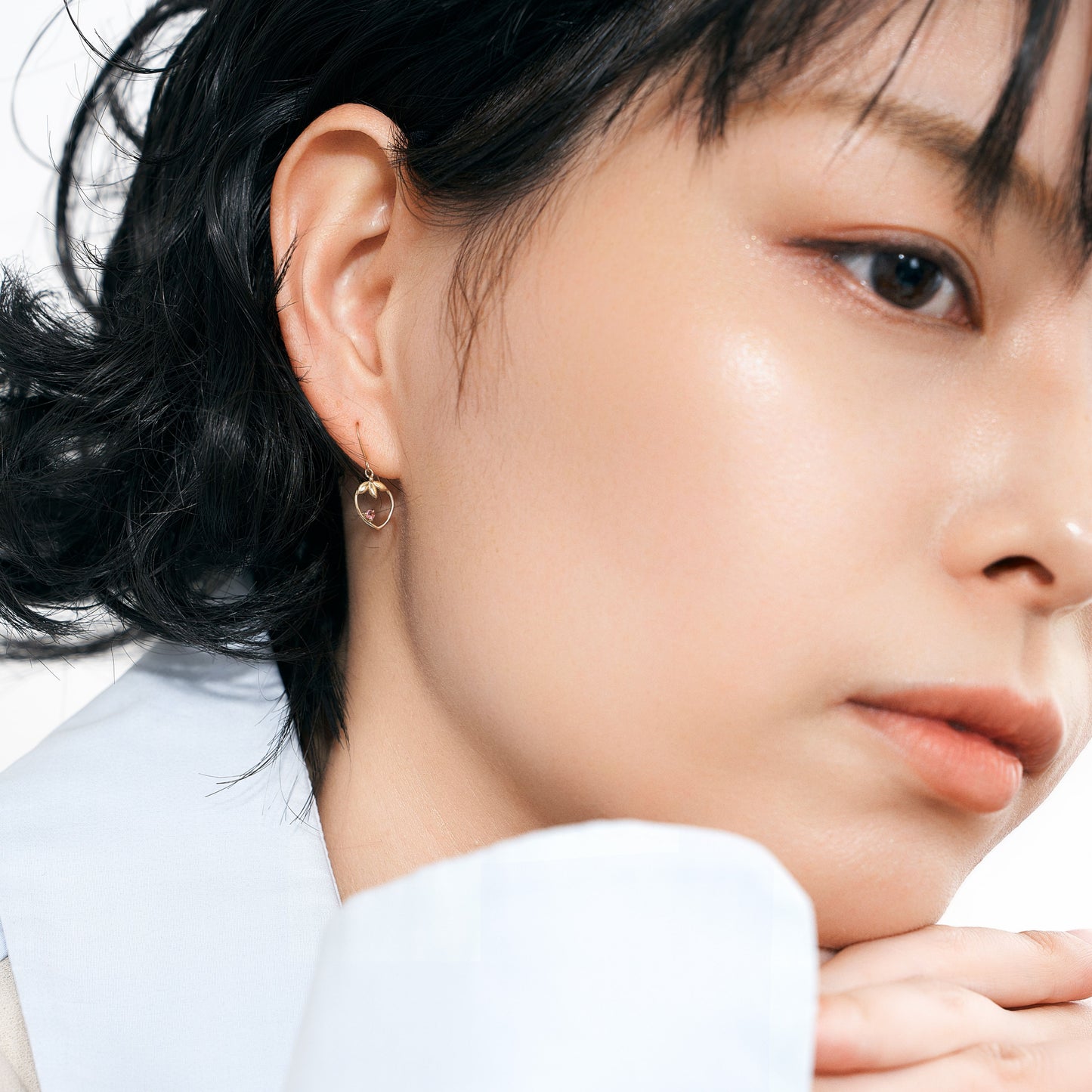 K10 イチゴモチーフ フックピアス